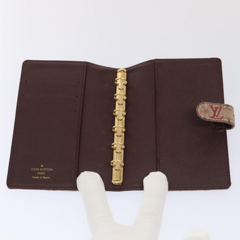 Louis Vuitton Monogram Mini Agenda PM Day Planner Cover Red R20912 Auth ac3224 - Image 8