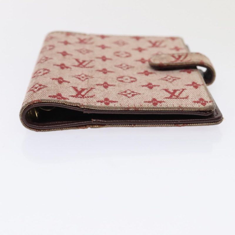 Louis Vuitton Monogram Mini Agenda PM Day Planner Cover Red R20912 Auth ac3224 - Image 6