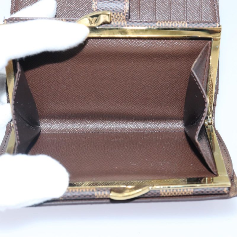 Louis Vuitton Damier Ebene Porte Monnaie Billets Viennois N61664  ac3246 - Image 10