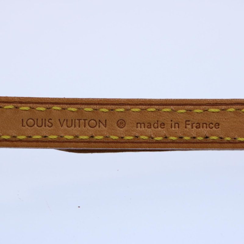 Louis Vuitton Adjustable Shoulder Strap Leather 36.6""-43.7"" Beige Auth am5254 - Image 6