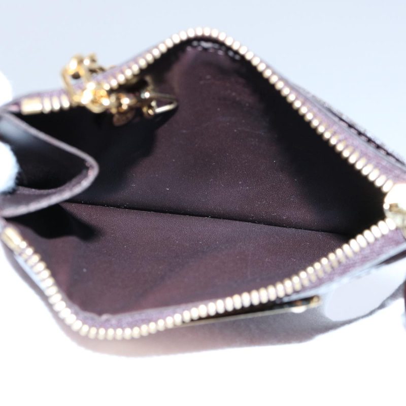 Louis Vuitton Vernis Pochette Cles NM Coin Purse Amarante M93557  am5277 - Image 10