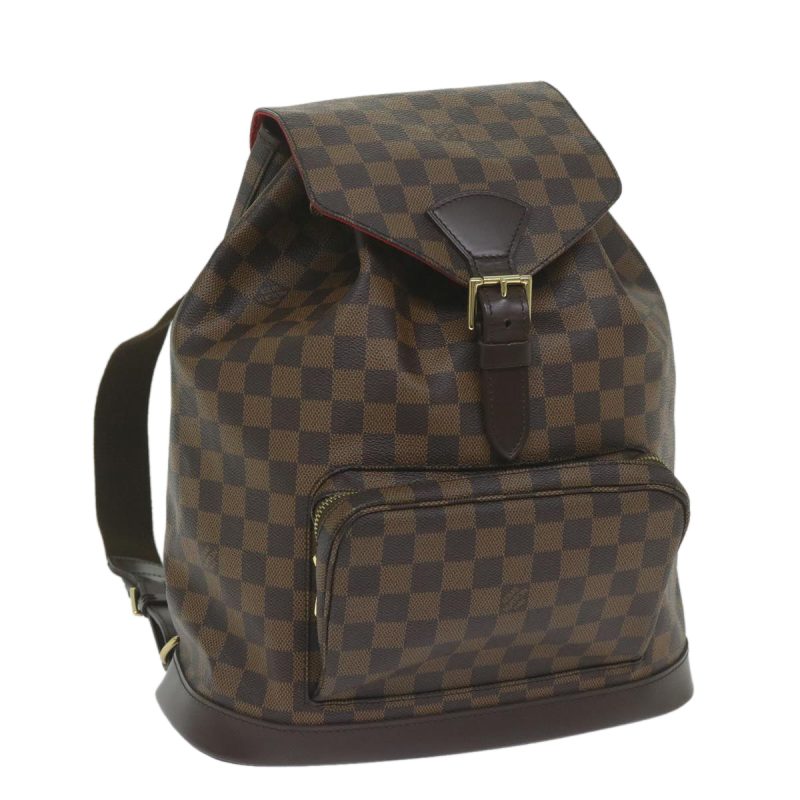Louis Vuitton Damier Ebene Montsouris GM Backpack N51139  am5291A