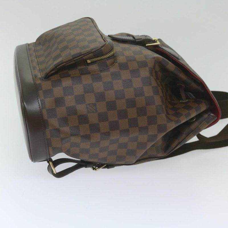 Louis Vuitton Damier Ebene Montsouris GM Backpack N51139  am5291A - Image 4