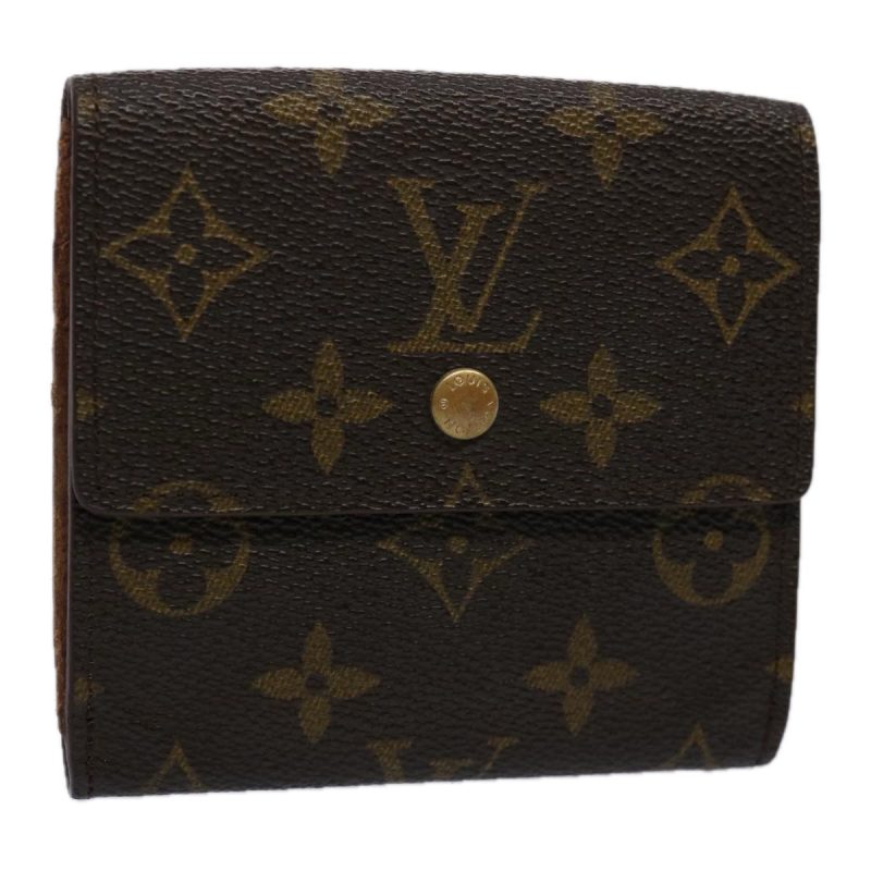 Louis Vuitton Monogram Porte Monnaie Bier Cartes Crdit Wallet M61652 Auth am5332