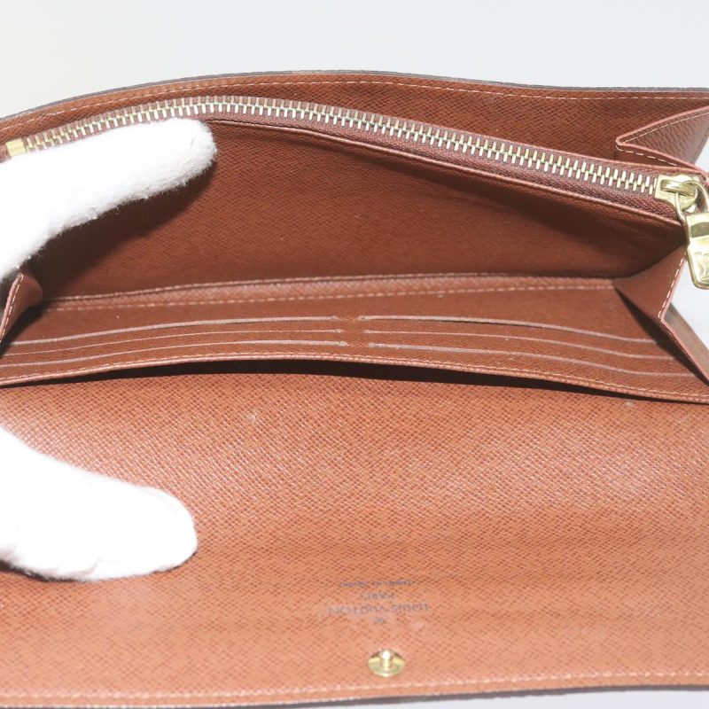 Louis Vuitton Monogram Portefeuille Sarah Long Wallet M60531  am5355 - Image 9