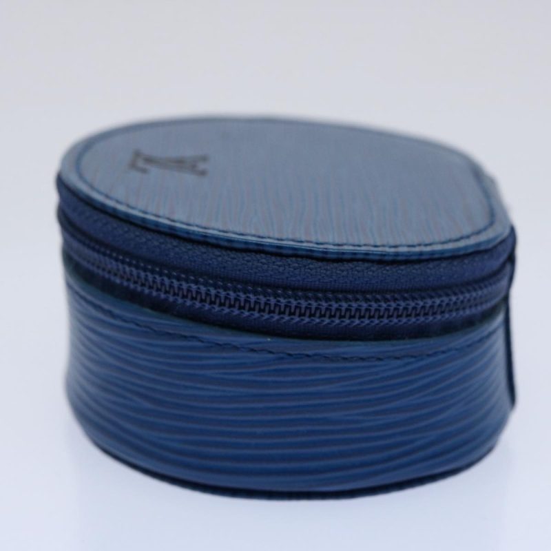 Louis Vuitton Epi Ecrin Bijou 8 Jewelry Box Blue M48215  am5366 - Image 4