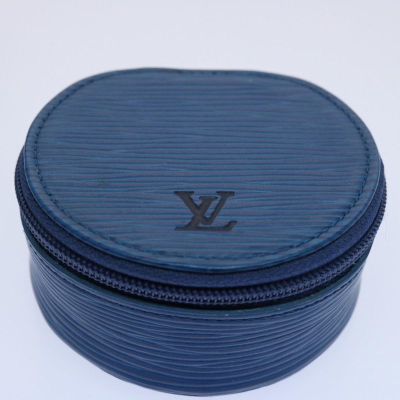 Louis Vuitton Epi Ecrin Bijou 8 Jewelry Box Blue M48215  am5366 - Image 5