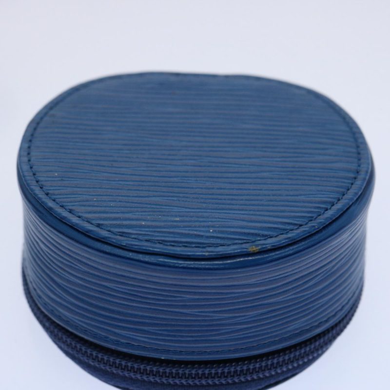 Louis Vuitton Epi Ecrin Bijou 8 Jewelry Box Blue M48215  am5366 - Image 6