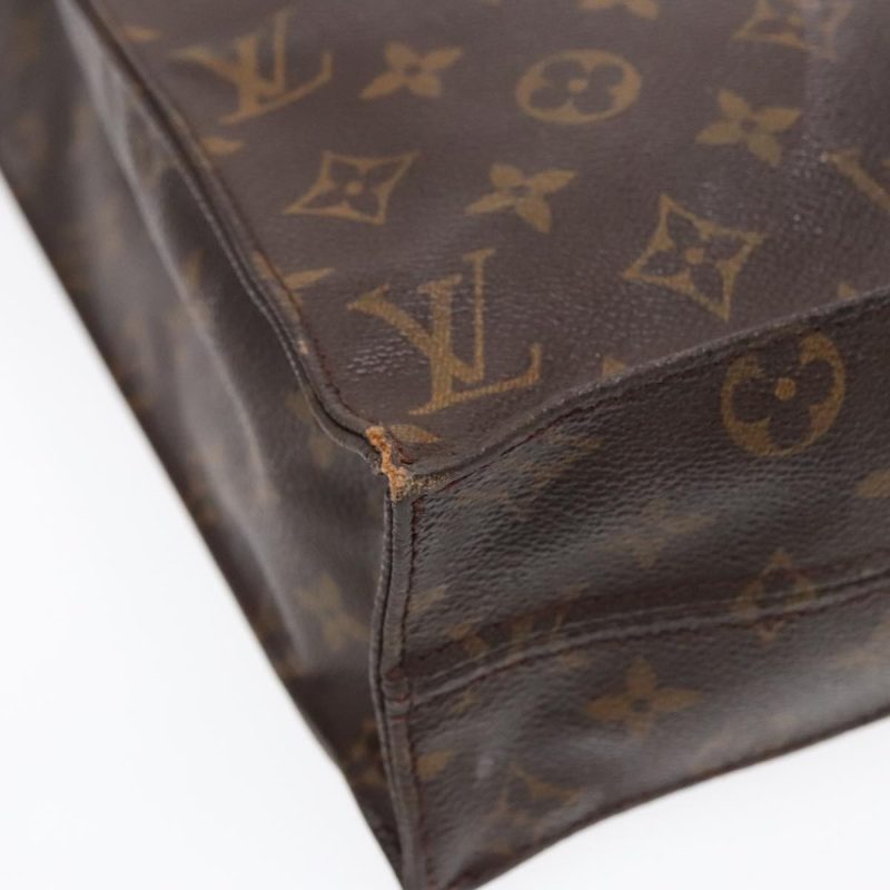 Louis Vuitton Monogram Sac Plat Hand Bag M51140  am6851 - Image 9