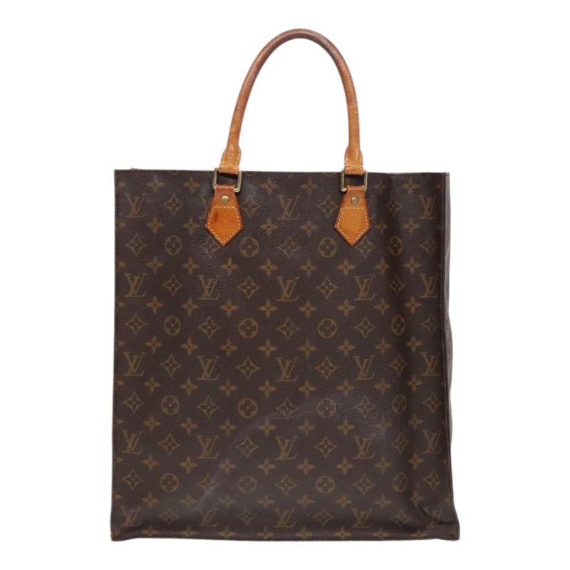 Louis Vuitton Monogram Sac Plat Hand Bag M51140  am6851 - Image 2