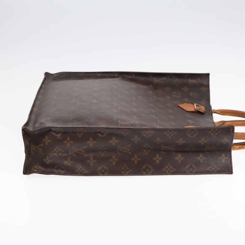 Louis Vuitton Monogram Sac Plat Hand Bag M51140  am6851 - Image 4