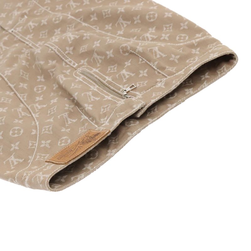 Louis Vuitton Monogram denim skirt 36 Beige  am6864 - Image 3