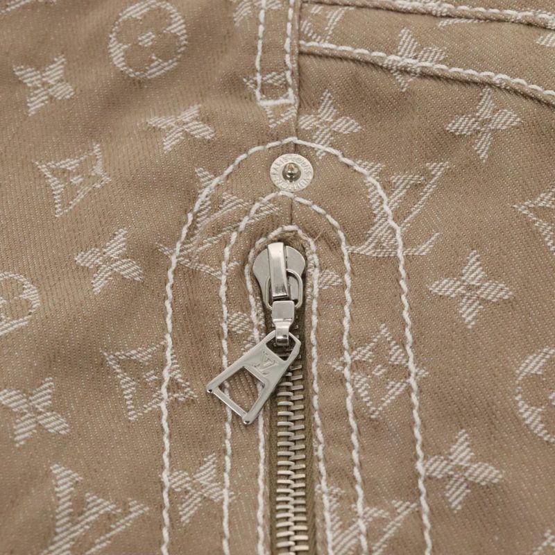 Louis Vuitton Monogram denim skirt 36 Beige  am6864 - Image 6