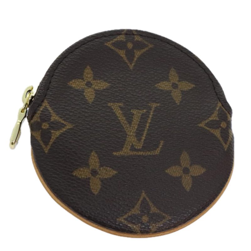 Louis Vuitton Monogram Porte Monnaie Rond Coin Purse M61926  am6994