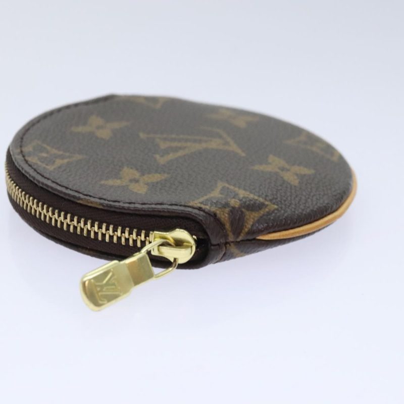 Louis Vuitton Monogram Porte Monnaie Rond Coin Purse M61926  am6994 - Image 4