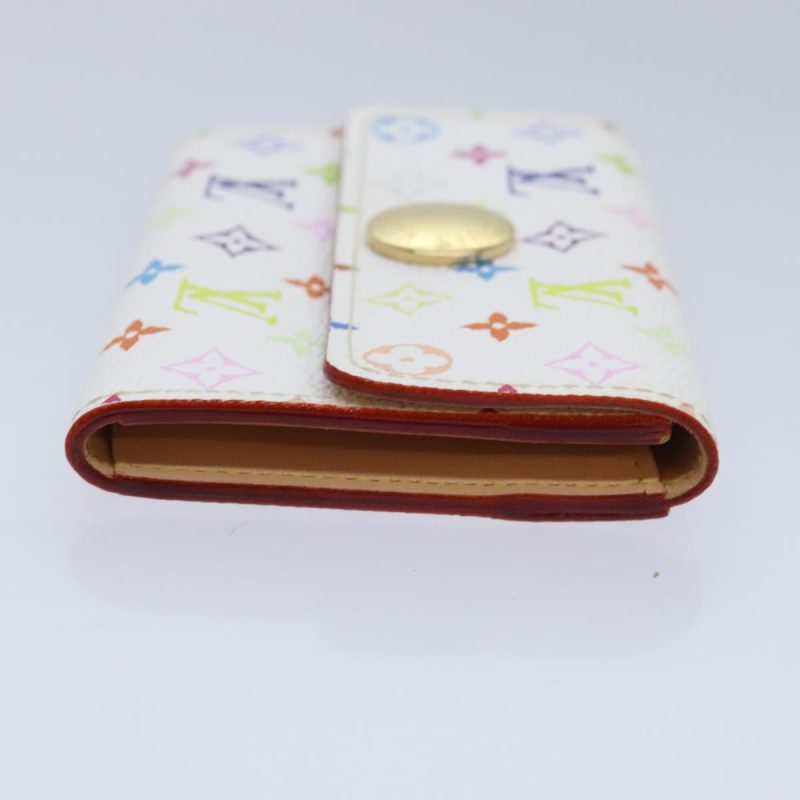 Louis Vuitton Multicolor Porte Monnaie Cozy Coin Purse White M60006 Auth am6995 - Image 4