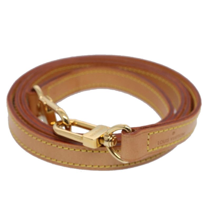 Louis Vuitton Shoulder Strap Leather 44.9"" Beige  ar10674