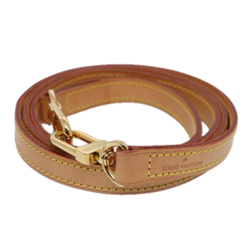 Louis Vuitton Shoulder Strap Leather 44.9"" Beige  ar10674 - Image 2
