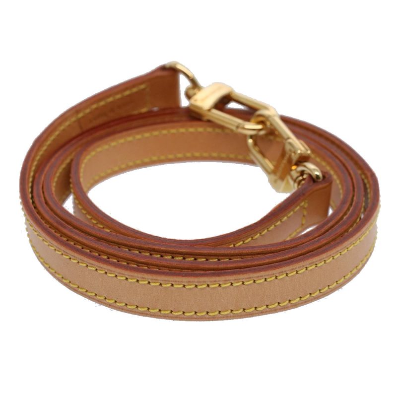 Louis Vuitton Shoulder Strap Leather 44.9"" Beige  ar10674 - Image 3