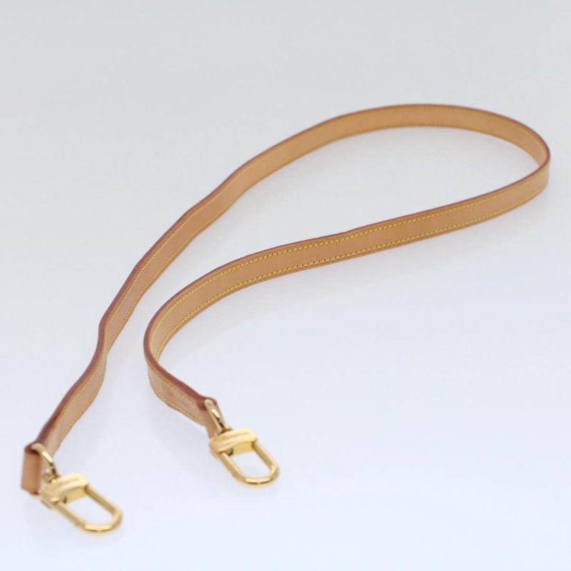 Louis Vuitton Shoulder Strap Leather 44.9"" Beige  ar10674 - Image 4