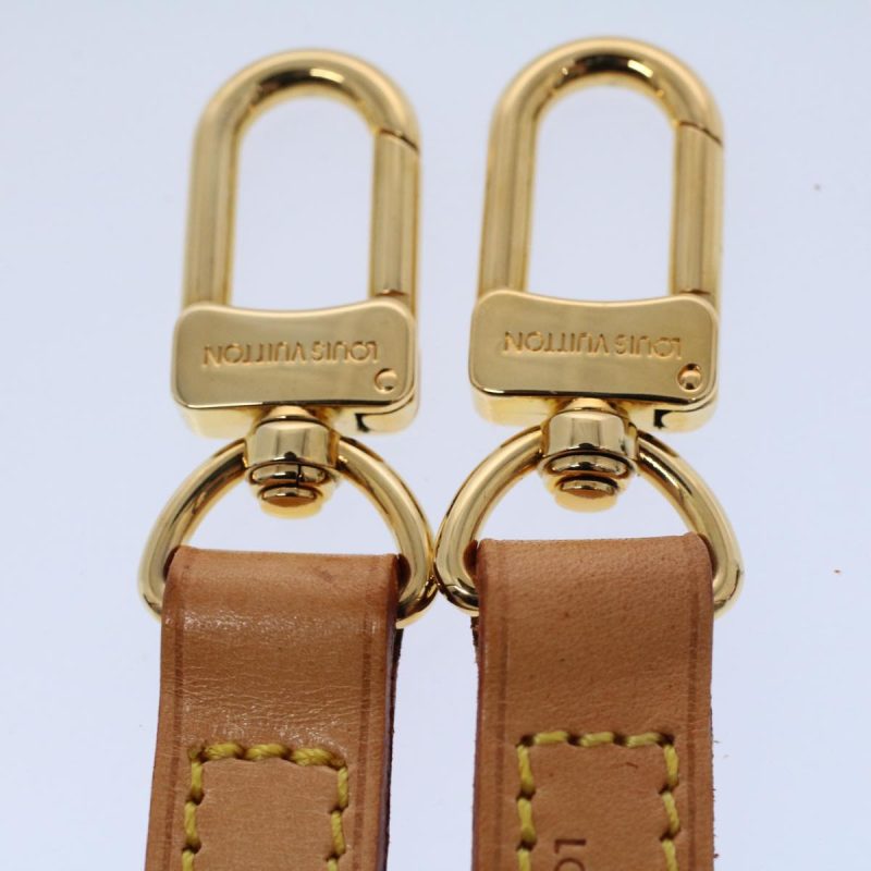 Louis Vuitton Shoulder Strap Leather 44.9"" Beige  ar10674 - Image 5