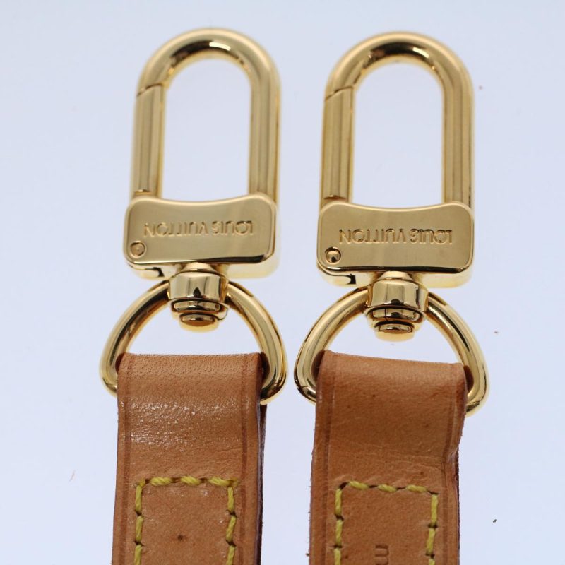 Louis Vuitton Shoulder Strap Leather 44.9"" Beige  ar10674 - Image 6