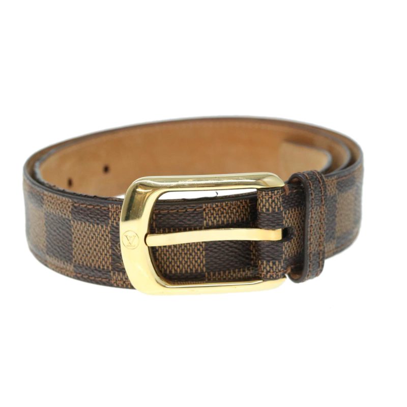 Louis Vuitton Damier Ebene Ceinture Ellipse Belt 27.6"-35.4" M6995 Auth ar10898