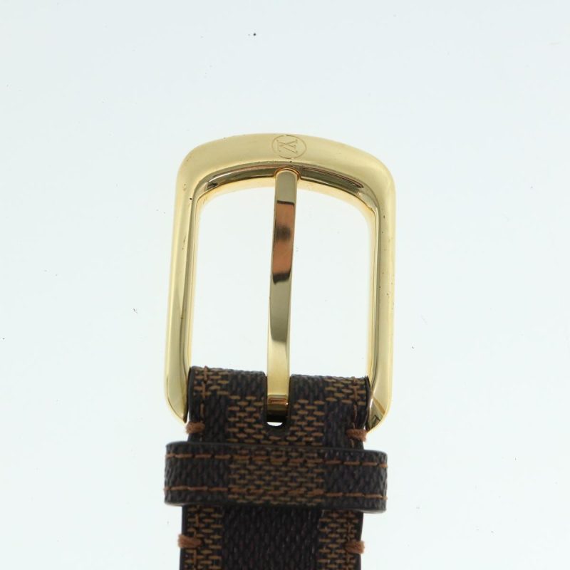 Louis Vuitton Damier Ebene Ceinture Ellipse Belt 27.6"-35.4" M6995 Auth ar10898 - Image 10