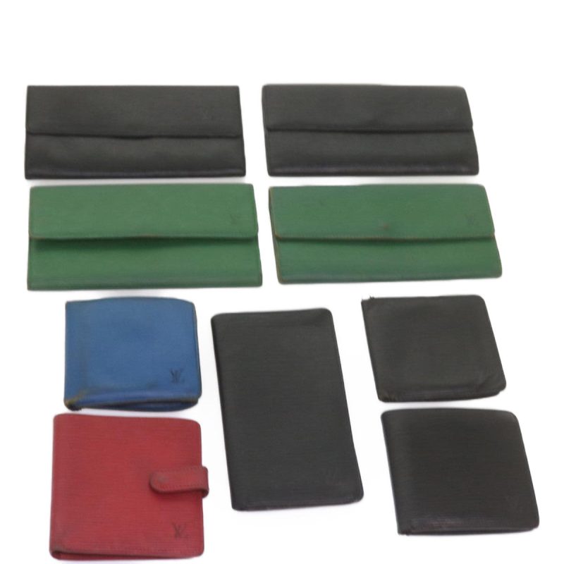 Louis Vuitton Epi Wallet 9Set Black Green Red  ar10926