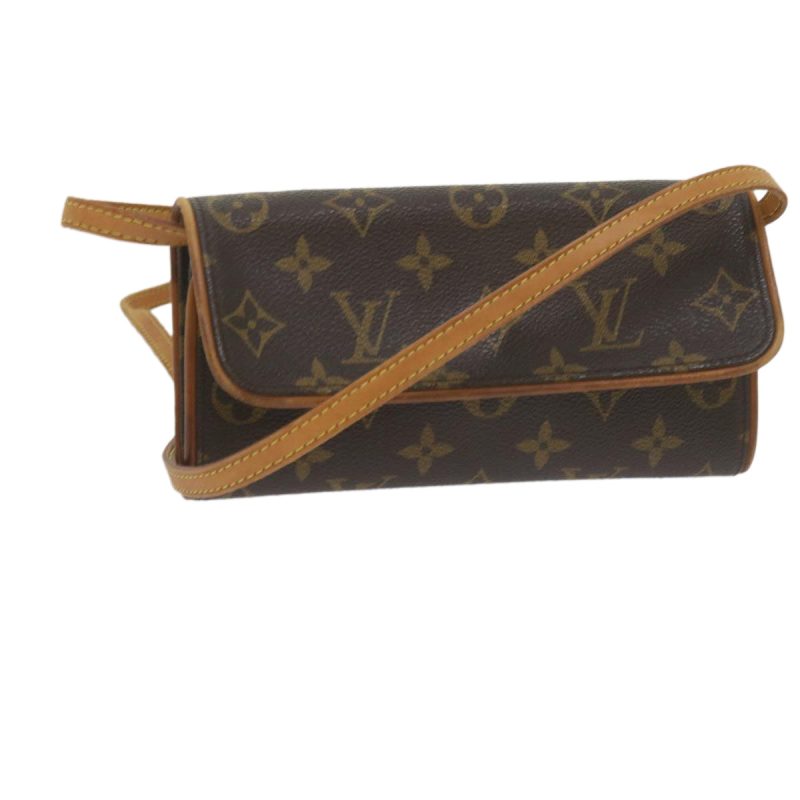 Louis Vuitton Monogram Pochette Twin PM Shoulder Bag M51854  ar10953B
