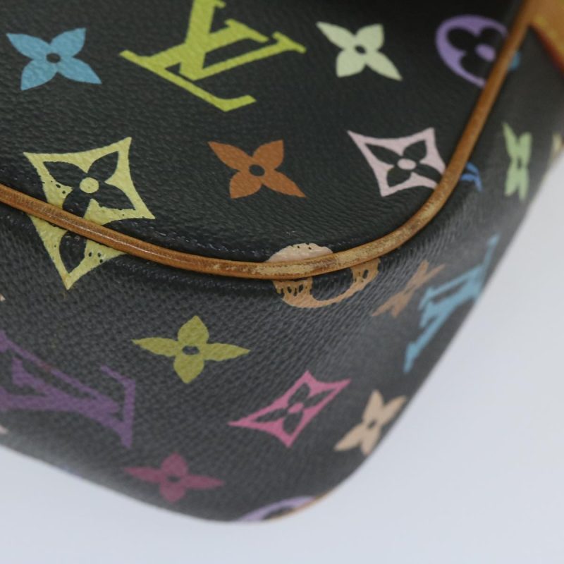 Louis Vuitton Monogram Multicolor Sologne Bag Black M92639  ar10967B - Image 8