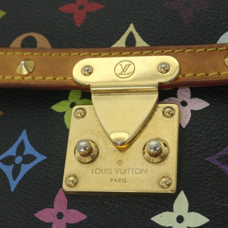 Louis Vuitton Monogram Multicolor Sologne Bag Black M92639  ar10967B - Image 9