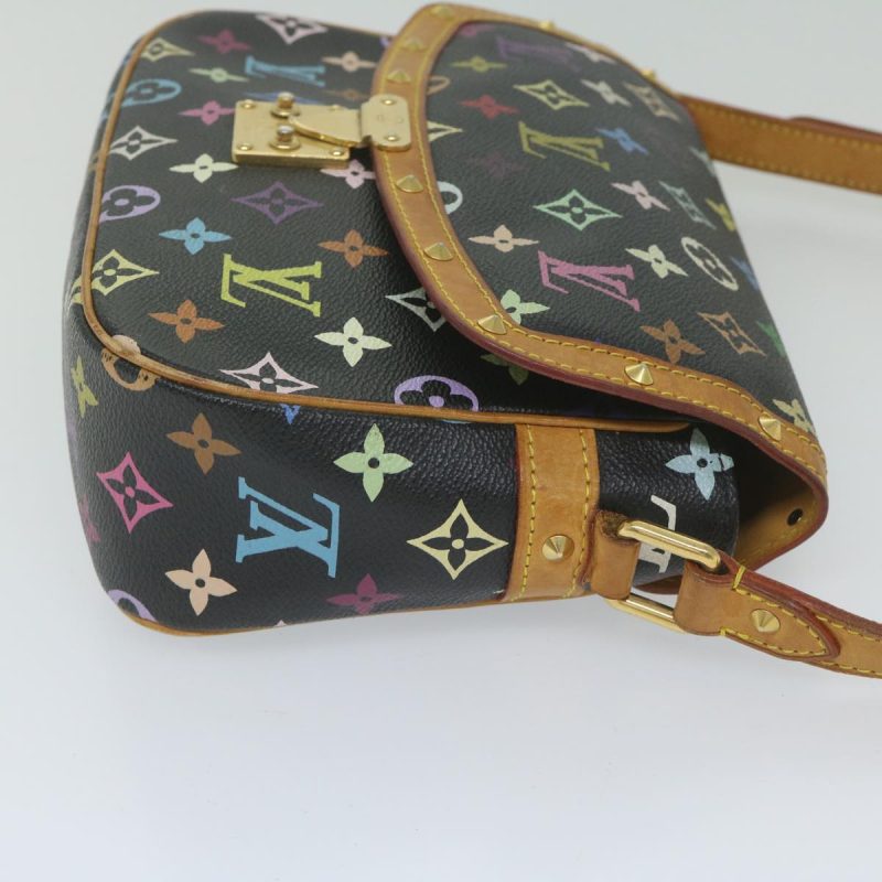 Louis Vuitton Monogram Multicolor Sologne Bag Black M92639  ar10967B - Image 3