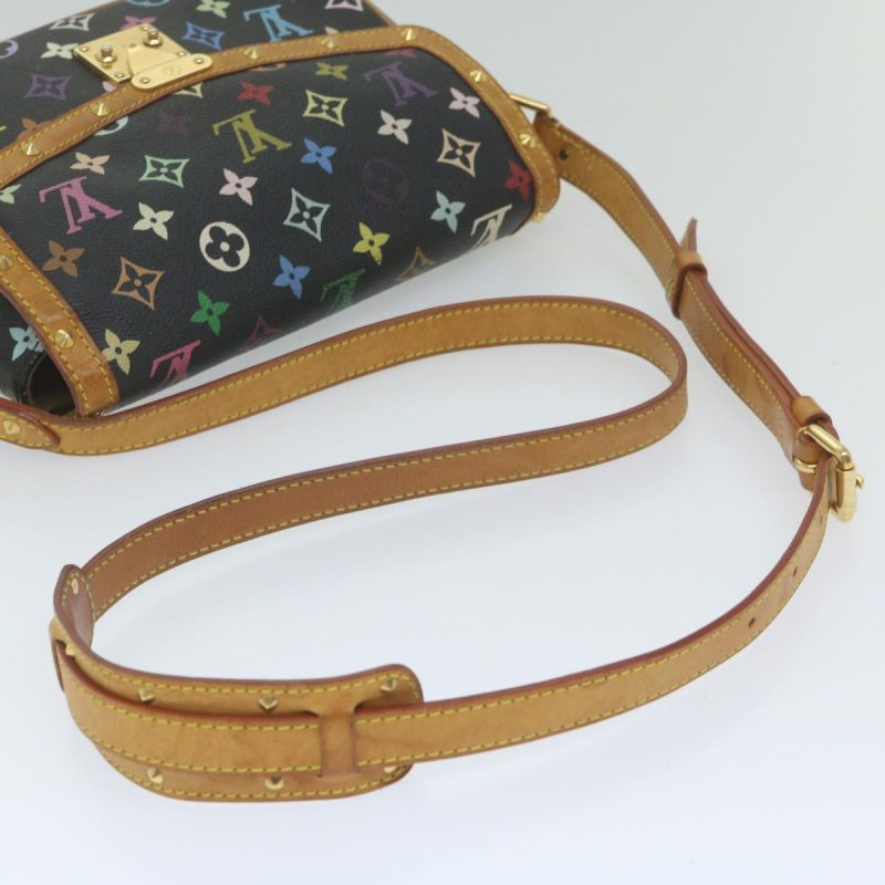 Louis Vuitton Monogram Multicolor Sologne Bag Black M92639  ar10967B - Image 7