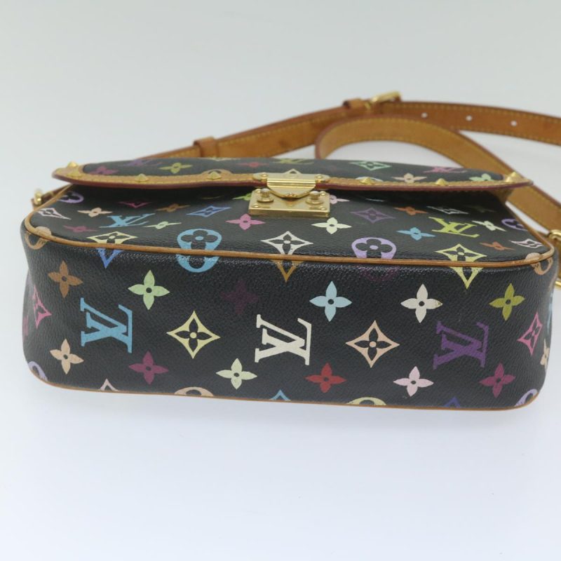 Louis Vuitton Monogram Multicolor Sologne Bag Black M92639  ar10967B - Image 5