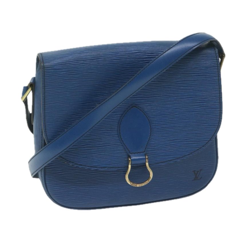 Louis Vuitton Epi Saint Cloud GM Shoulder Bag Blue M52195  ar10981B