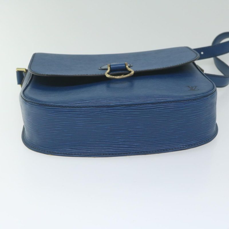 Louis Vuitton Epi Saint Cloud GM Shoulder Bag Blue M52195  ar10981B - Image 5