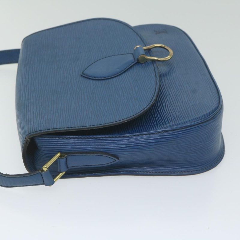 Louis Vuitton Epi Saint Cloud GM Shoulder Bag Blue M52195  ar10981B - Image 4
