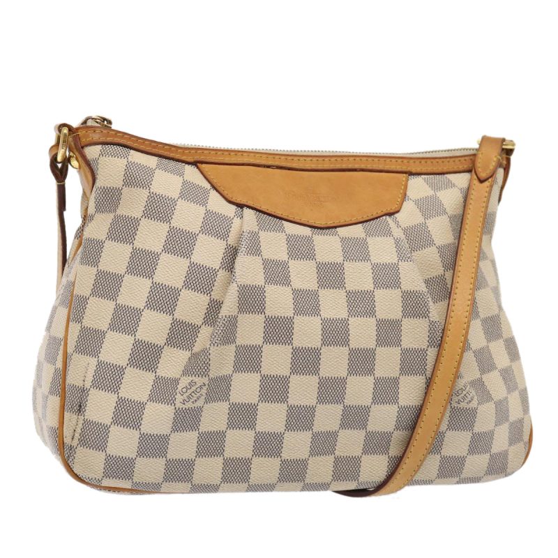 Louis Vuitton Damier Azur Siracusa PM Shoulder Bag N41113  ar12518