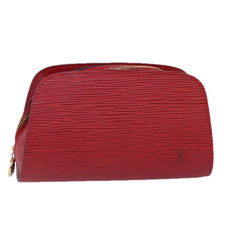 Louis Vuitton Epi Dauphine PM Pouch Castilian Red M48447  ar12535