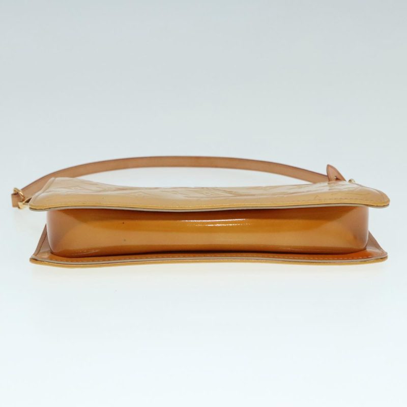 Louis Vuitton Monogram Vernis Lexington Pouch Beige M91010 Auth ar12547 - Image 5