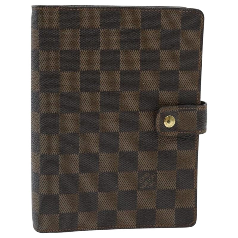 Louis Vuitton Damier Ebene Agenda MM Day Planner Cover R20240  ar12583