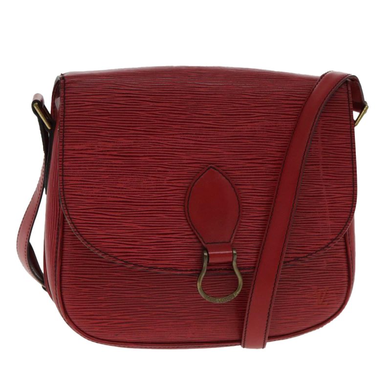 Louis Vuitton Epi Saint Cloud GM Shoulder Bag Red M52197  ar12586