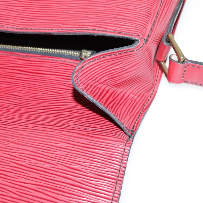 Louis Vuitton Epi Saint Cloud GM Shoulder Bag Red M52197  ar12586 - Image 9