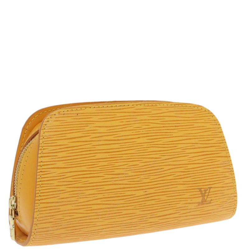 Louis Vuitton Epi Dauphine PM Pouch Yellow M48449  ar12587