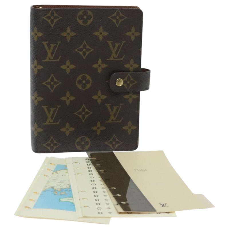 Louis Vuitton Monogram Agenda MM Day Planner Cover R20105  ar12612