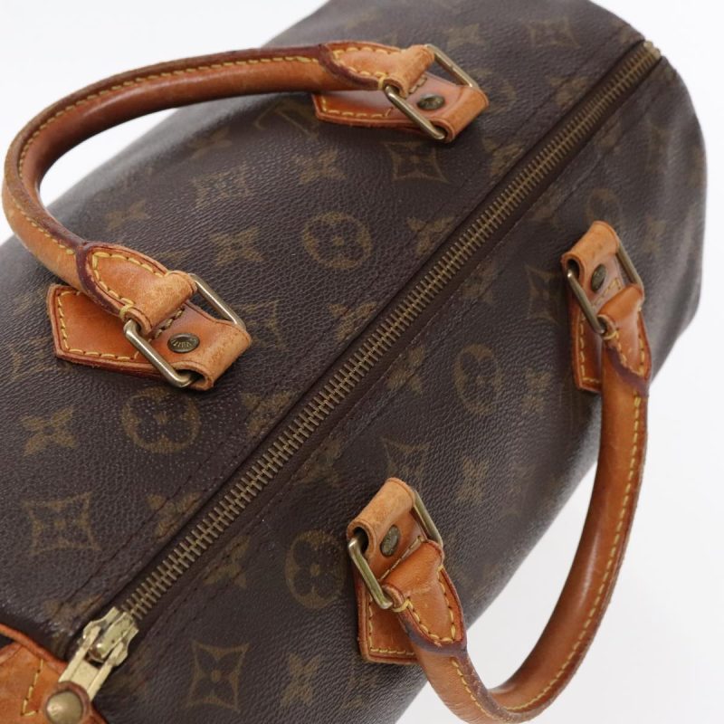 Louis Vuitton Monogram Speedy 30 Hand Bag M41526  ar12613 - Image 6