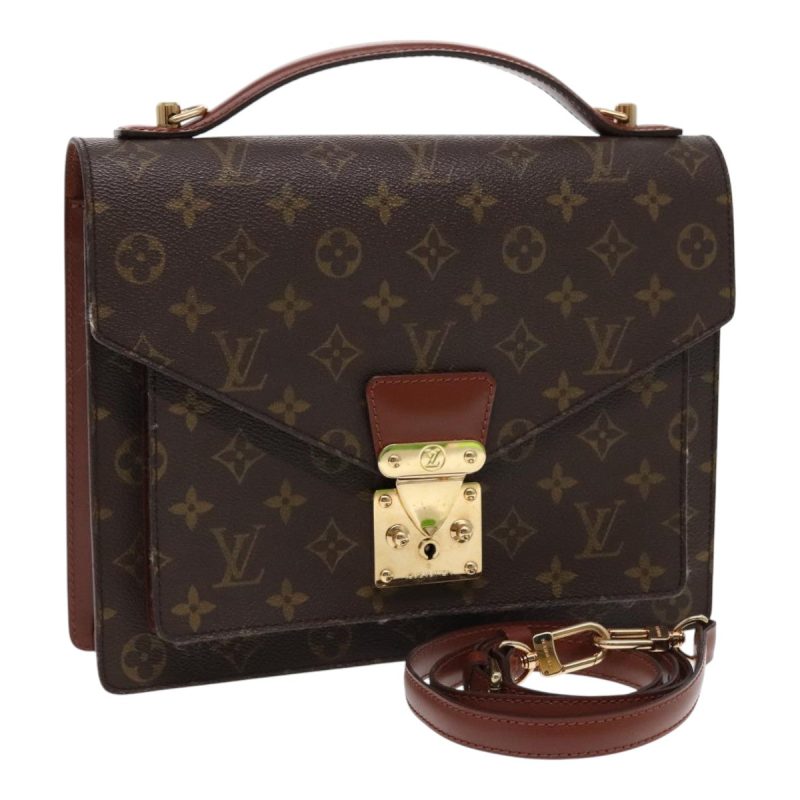 Louis Vuitton Monogram Monceau 28 Hand Bag 2way M51185  ar12709