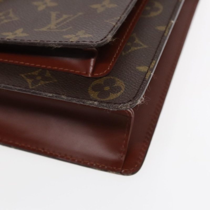 Louis Vuitton Monogram Monceau 28 Hand Bag 2way M51185  ar12709 - Image 9