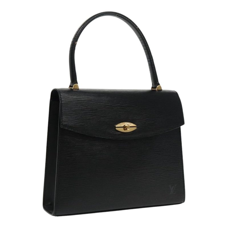 Louis Vuitton Epi Malesherbes Hand Bag Black M52372  ar12710